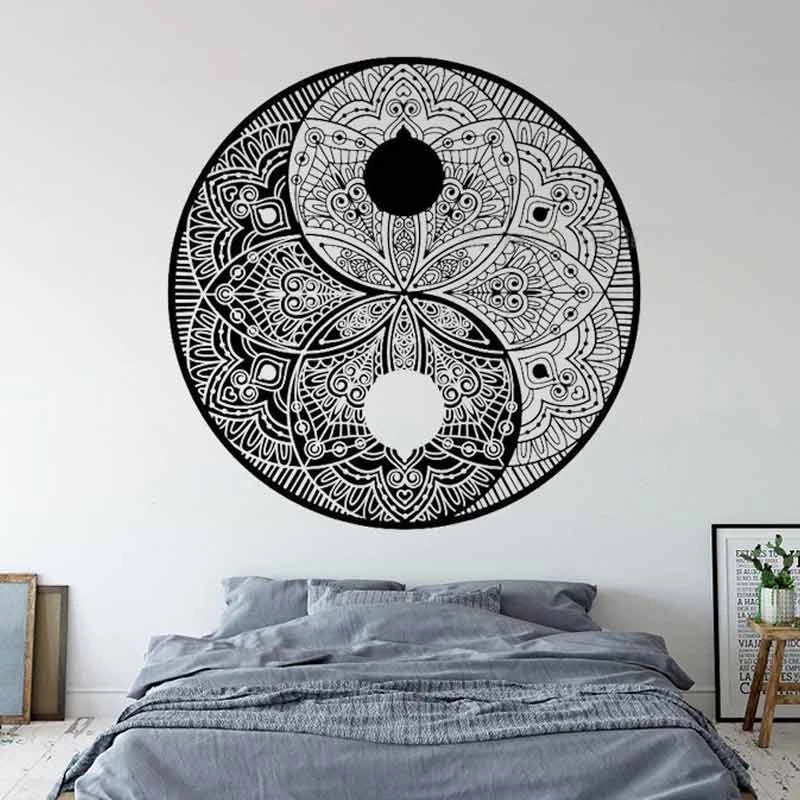 Sticker Zen Chambre Mandala Yin Yang 1 Sticker Zen Chambre Mandala Yin Yang