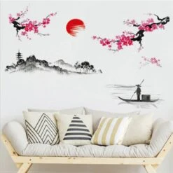 Sticker Zen Japonais Soleil Levant