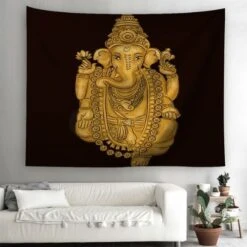 Tenture Murale Hindou Divinité 5 Tenture Murale Hindou Divinité -Objets Zen & Musique Spirituelle tenture hindou murale noire